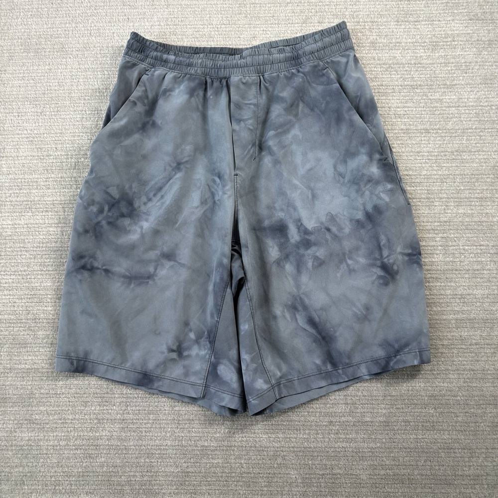 Lululemon Pace Breaker Shorts Men XS Blue Tie Dye‎ Pull On Running Athleisure